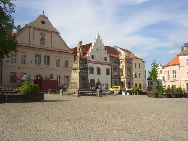 Pomník Jana Žižky na náměstí v Táboře